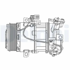 DELPHI kompresszor, klíma CS20550 autóalkatrész