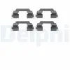 DELPHI tartozékkészlet, tárcsafékbetét LX0425