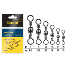 Delphin Barrel swivel A-02 BN/10 forgó 10db horgászkiegészítő