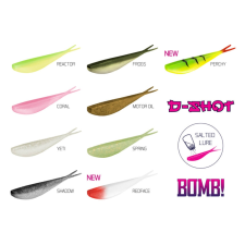 Delphin BOMB! Gumihal D-SHOT / 5db - 8,5cm/REDFACE csali