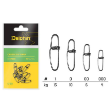  Delphin Crosslock snap C-03 BN/000 kapocs 10db horgászkiegészítő
