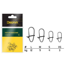 Delphin Fastlock micro snap M/9kg 10db horgászkiegészítő