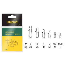 Delphin Fastlock Snap C-01 BN/000 10db horgászkiegészítő