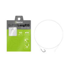  Delphin FDR LongRIG 8db 100cm 0,16mm BARB 010 kötött horog horog
