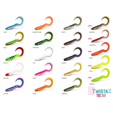 Delphin Gumihal Delphin TwistaX Eeltail UVs / 5db - 15cm/BERRY csali