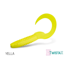 Delphin Gumihal Delphin TwistaX Eeltail UVs / 5db 6cm/YELLA (101004035) csali