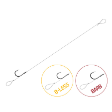 Delphin Kötött horog Delphin FLR Loop / 6db 8cm / 0,22mm / BARB #10 horog