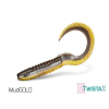  Delphin TwistaX Eeltail UVs 5db 6cm MudGOLD gumihal