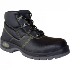 Delta Bakancs pigmentált kruponbőr kétrétegű PU talp S1P black 37