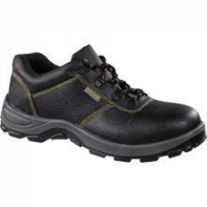 Delta Cipő pigmentált kruponbőr kétrétegű PU talp S1P black 35