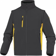 Delta Dzseki Mysen2 softshell hideg elleni cippzárral záródó grey/yellow XL