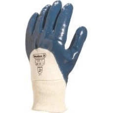 Delta Kesztyű Jersey pamut/nitril szellőző kézhát vastagság 1,4 - 1,6 mm blue 10