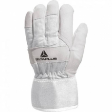 Delta Kesztyű színmarhabőr vászon kézhát white adjustable