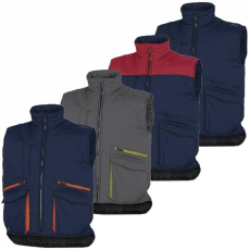 Delta Mellény hideg elleni sokzsebes hátul két oldalt gumírozott navy/orange S