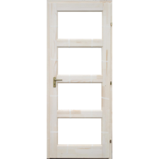 Delta ZEBRA BELTÉRI AJTÓ, PALLÓTOKON 4 ÜVEGHELYES, 90X210CM BAL építőanyag