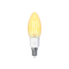 Deltaco Smart Home LED Filament Gyertya izzó 4.5W 400lm 1800-6500K E14 - Hideg-Meleg fehér izzó