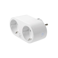 Deltaco Smart Home okos konnektor Wi-Fi 10A 2 dugalj (SH-P02) (SH-P02) okos kiegészítő
