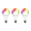 Deltaco SMART HOME SH-LE27RGB-3P színes izzó  3db, 16 Mio szín, WIFI, E27, 9W, szabályozható