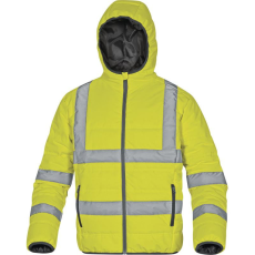 DeltaPlus Doonhv munkavédelmi jólláthatósági kabát sárga színben