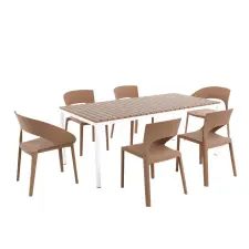  Delusso Pal 7 részes szett Mocha Brown kerti bútor