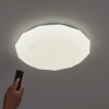 DELUX LED mennyezeti lámpa RGB+CCT, 24W, 1560lm, 380mm, gyémánt forma, csillogó búra, - Jazzy deLux DEL1615