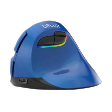 DELUX M618Mini vezeték nélküli függőleges egér kék (M618MiniBLUE) egér