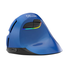 DELUX M618Mini Wireless Vertikális Egér - Kék (M618 MINI BLUE) egér