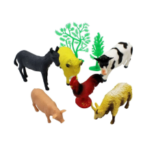 Deluxebase, jumbo, Farm figurakészlet, 8 részes játékfigura