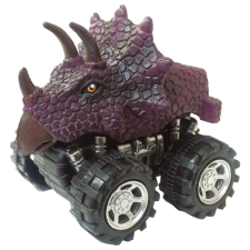 Deluxebase Többszínű triceratops súrlódó gép autópálya és játékautó