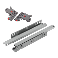 Demos StrongRide 3D Szinkron 550mm teljes kihúzású sín, csillapítással 40kg bútor