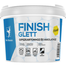 Den Braven FINISH GLETT GIPSZKARTONHOZ 5 KG glett, gipsz, csemperagasztó, por
