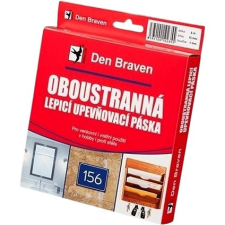 Den Braven Kétoldalas ragasztó-rögzítőszalag 15x1mmx10 m RL dobozban ragasztószalag és takarófólia