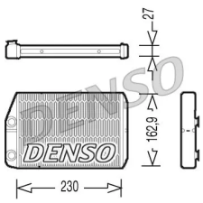 Denso Hőcserélő, belső tér fűtés DRR09034 autóalkatrész