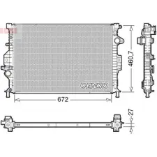 Denso hűtő, motorhűtés DRM10115 autóalkatrész