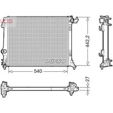 Denso hűtő, motorhűtés DRM23115 autóalkatrész