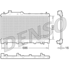 Denso hűtő, motorhűtés DRM36015 autóalkatrész
