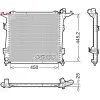 Denso hűtő, motorhűtés DRM43006