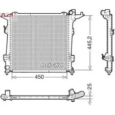 Denso hűtő, motorhűtés DRM43006 autóalkatrész