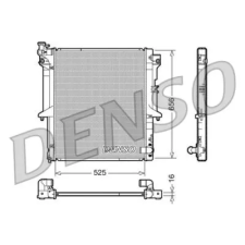 Denso hűtő, motorhűtés DRM45017 autóalkatrész