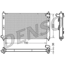Denso hűtő, motorhűtés DRM45029 autóalkatrész