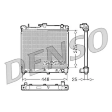 Denso hűtő, motorhűtés DRM47014 autóalkatrész
