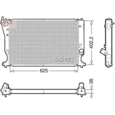 Denso hűtő, motorhűtés DRM50132 autóalkatrész