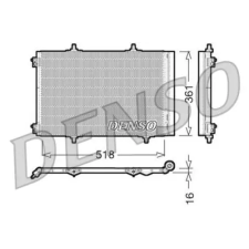 Denso kondenzátor, klíma DCN07013 autóalkatrész