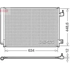 Denso kondenzátor, klíma DCN17031 autóalkatrész