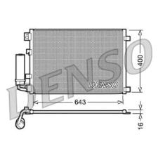 Denso kondenzátor, klíma DCN46002 autóalkatrész