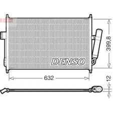 Denso kondenzátor, klíma DCN99084 autóklíma