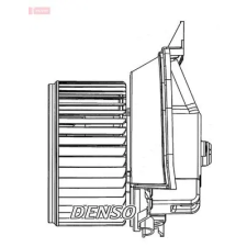 Denso Utastér-ventilátor DEA09203 autóalkatrész