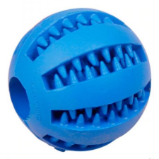  Denta Fun menta ízesítésű fogtisztító gumilabda, 7 cm, kék játék kutyáknak