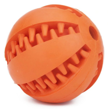  Denta Fun menta ízesítésű fogtisztító gumilabda, 7 cm, narancssárga játék kutyáknak