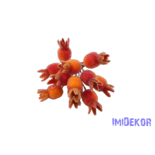  Deres csipkebogyó köteg 10cm - Narancs dekorációs kellék